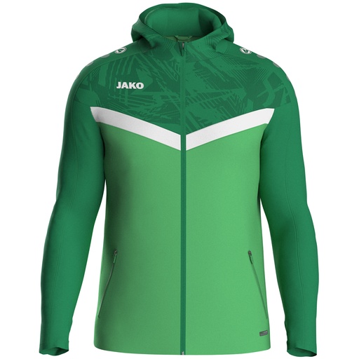 Jako Kapuzenjacke Iconic softgreen-sportgrün