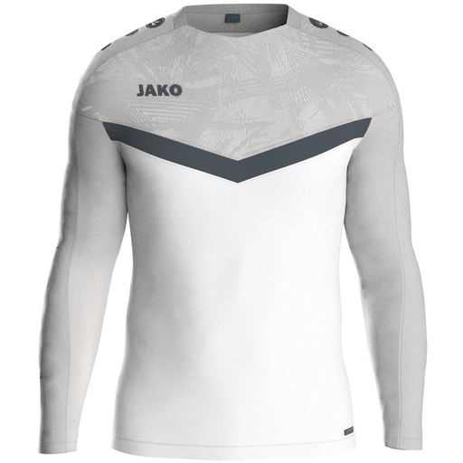 Jako Iconic Sweat weiß-grau Kinder