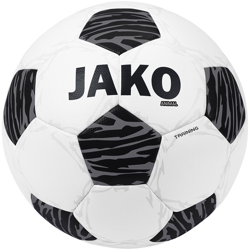 Jako Animal Trainingsball Fußball weiß-schwarz