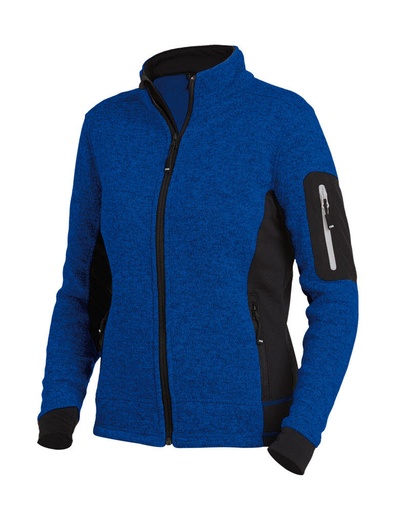 FHB MARIEKE Strick-Fleece-Jacke Damen royalblau