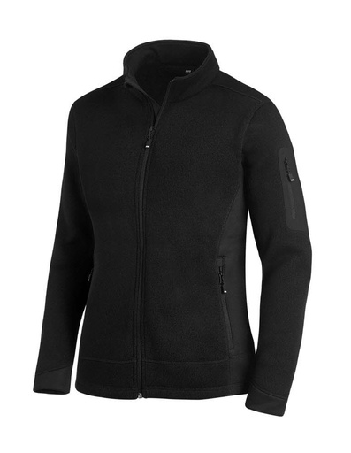 FHB MARIEKE Strick-Fleece-Jacke schwarz Damen