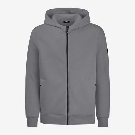 FHB QUENTIN Hoodie Jacke unisex grau