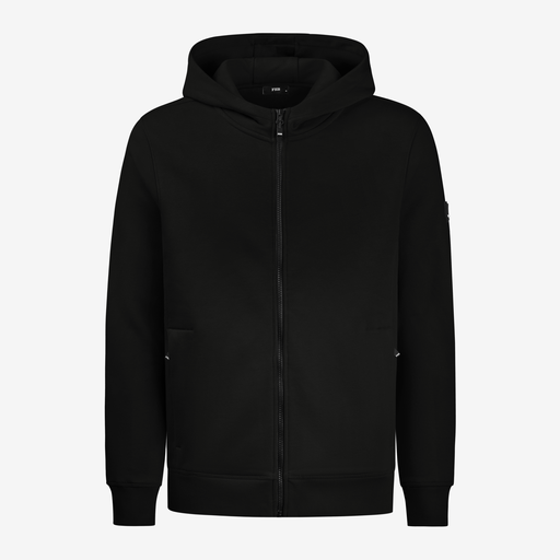 FHB QUENTIN Hoodie Jacke unisex schwarz