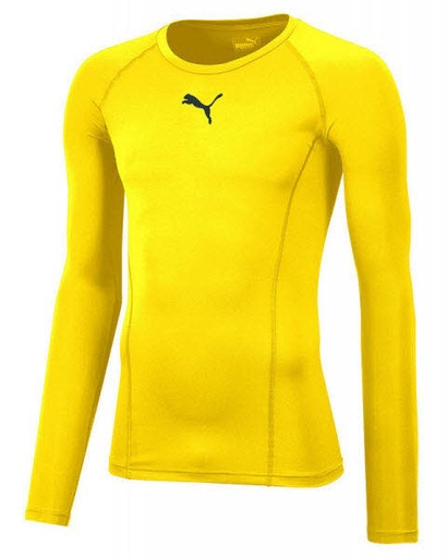 Puma teamLIGA Baselayer Funktionsshirt gelb 