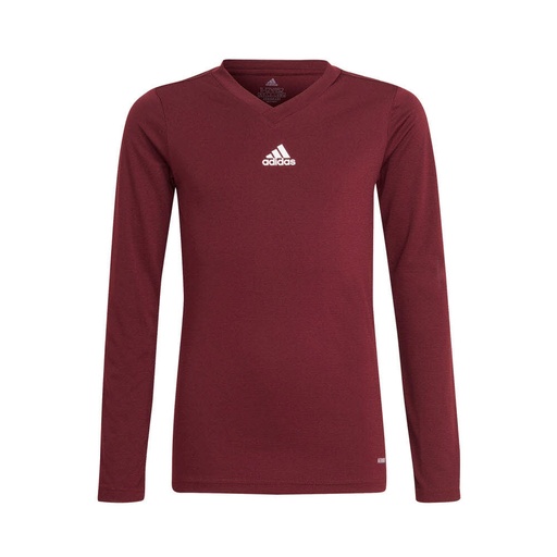 adidas Team Base Funktionsshirt Langarm dunkelrot Kinder