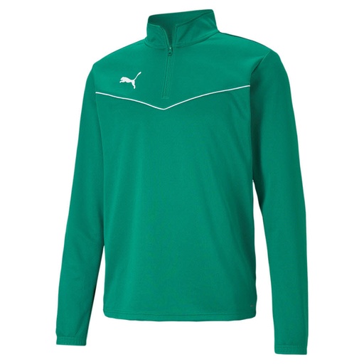 Puma teamRISE 1/4 Zip Trainingspullover grün 