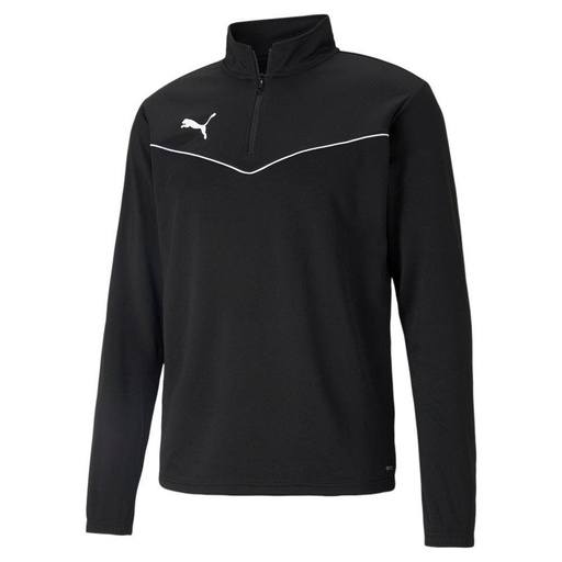 Puma teamRISE 1/4 Zip Trainingspullover schwarz Kinder