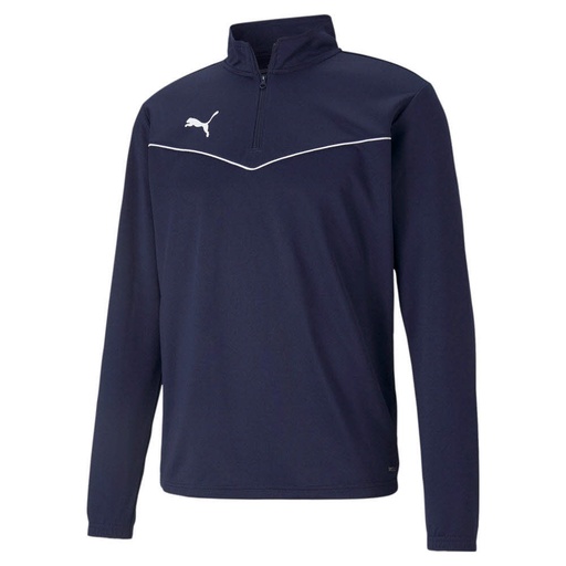 Puma teamRISE 1/4 Zip Trainingspullover dunkelblau Kinder