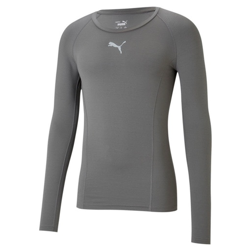 Puma teamLIGA Baselayer Funktionsshirt grau