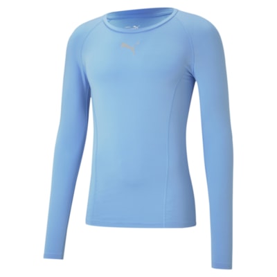 Puma teamLIGA Baselayer Funktionsshirt hellblau