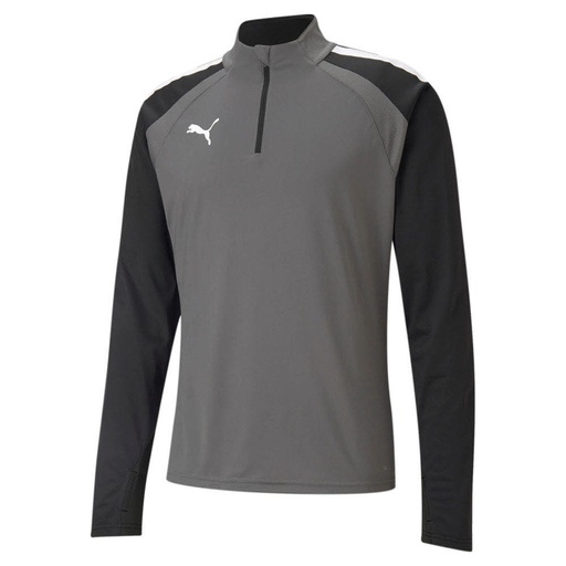 Puma teamLIGA Trainingspullover 1/4 Zip grau 