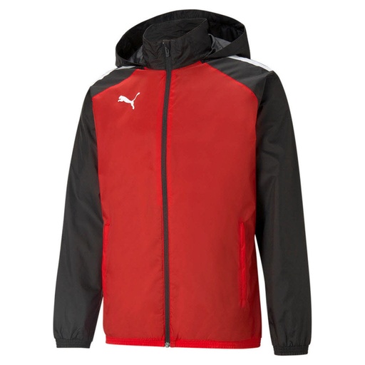 Puma teamLIGA Allwetterjacke rot Kinder